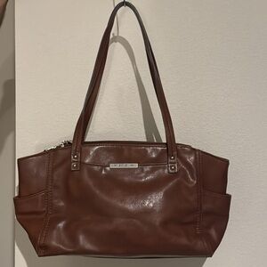 Beautiful Brown Relic Purse Shoulder Bag -Faux‎ Leather